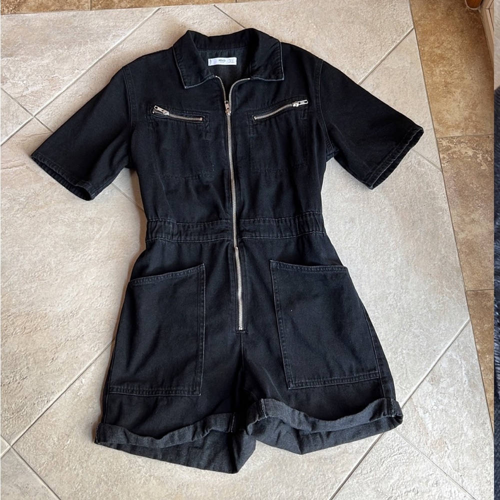 Denim play suit